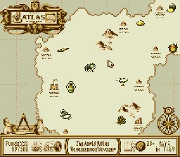 Atlas, The - Renaissance Voyager (Japan) screen shot game playing